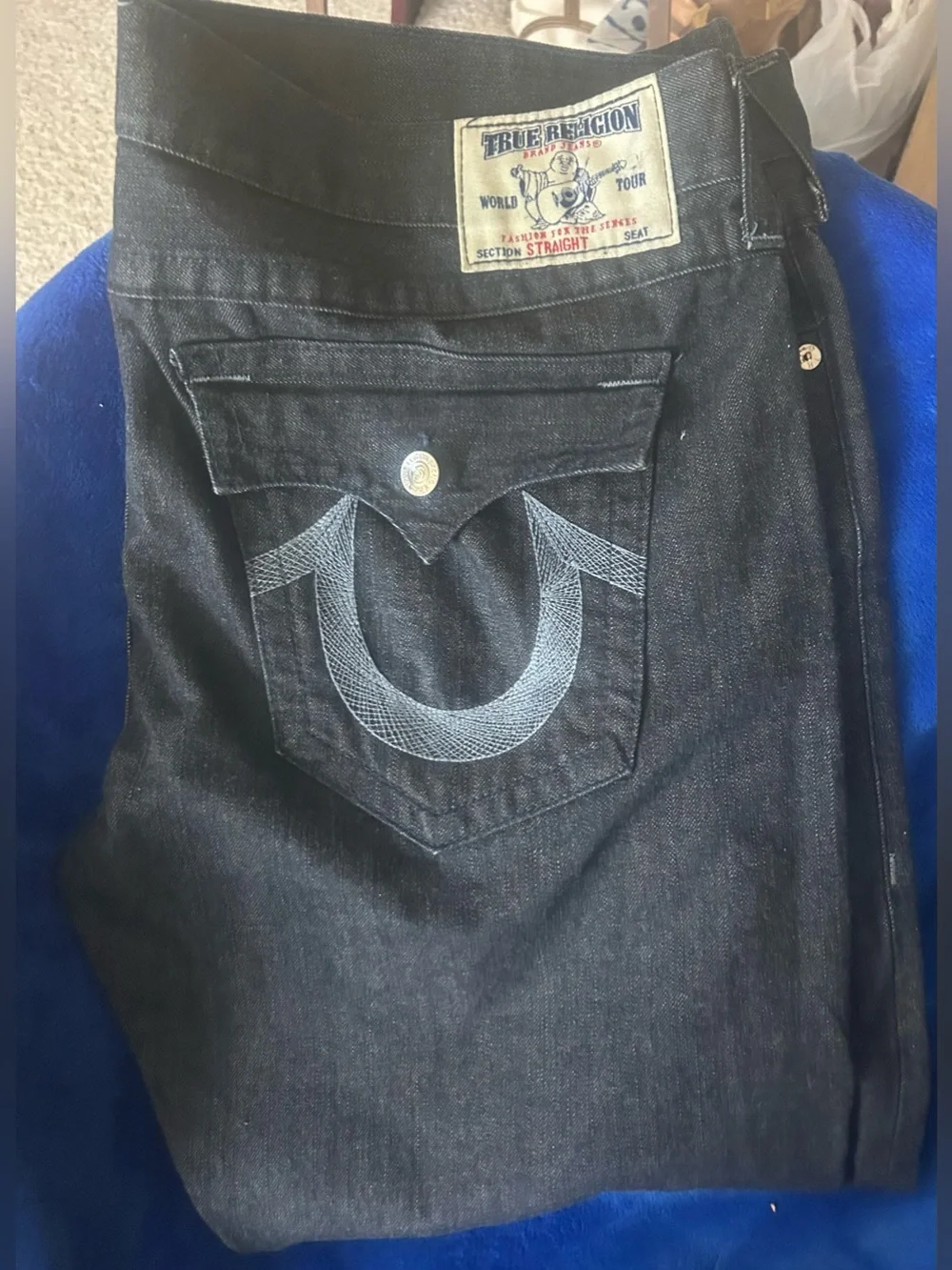 True Religion Men's Dark Blue Straight Jeans, World Tour Edition!